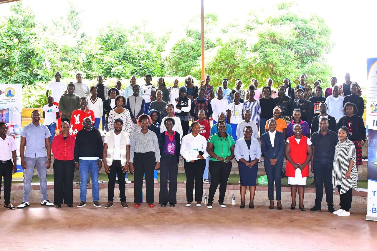 Youth empowerment event group photo at the county amphitheatre